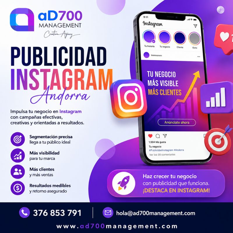 Publicidad Instagram Andorra | Promociona tu Negocio con Éxito